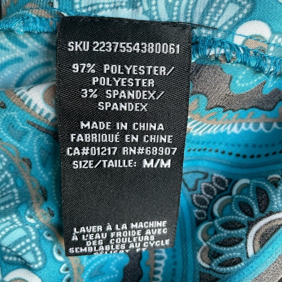 Kimono Style Deep Plunge V-Neck Paisley Blouse - Picture 7 of 7